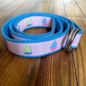 Douglas Paquette Pink Sailboat Ribbon Belt size Medium